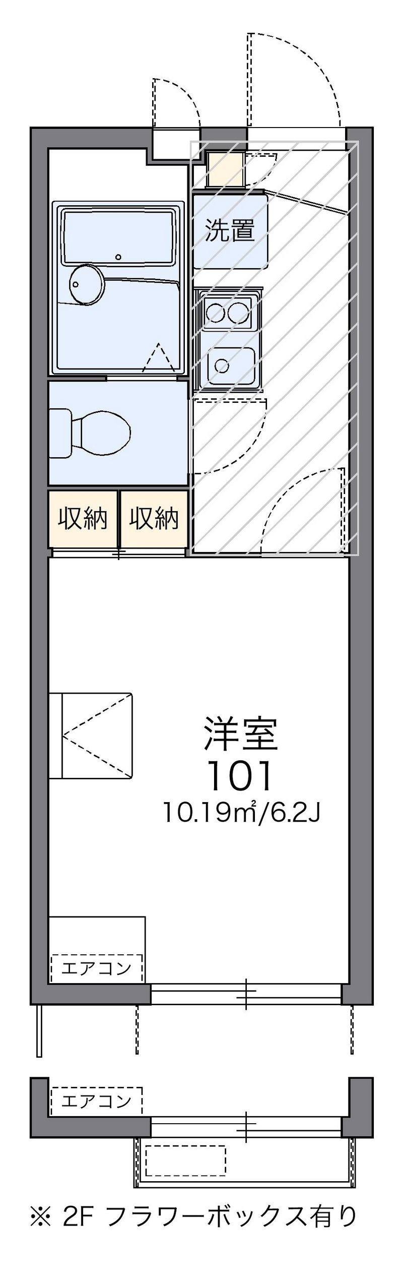 レオパレスラ　プランタンⅡ 間取図