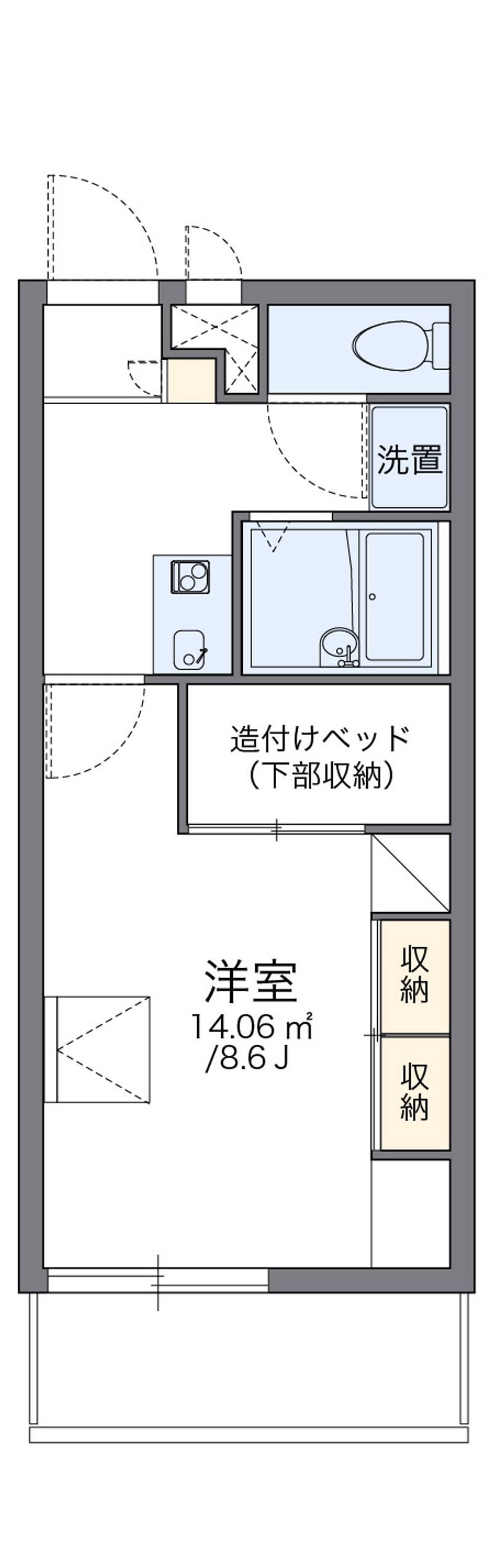 レオパレスしんどうⅢ 間取図