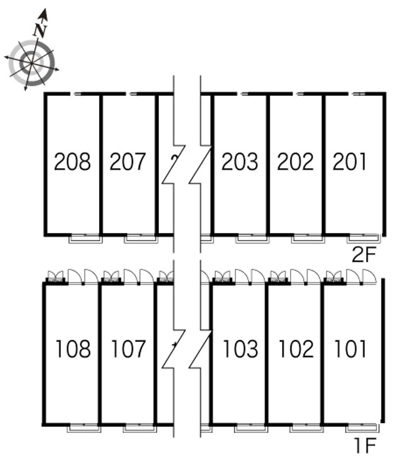 レオパレスシャルマンドミール 間取配置図