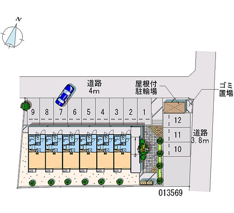 レオパレス重久 月極駐車場