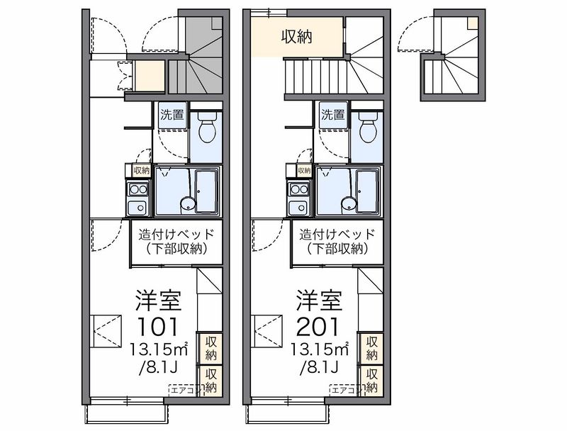 レオパレス川口町 間取図