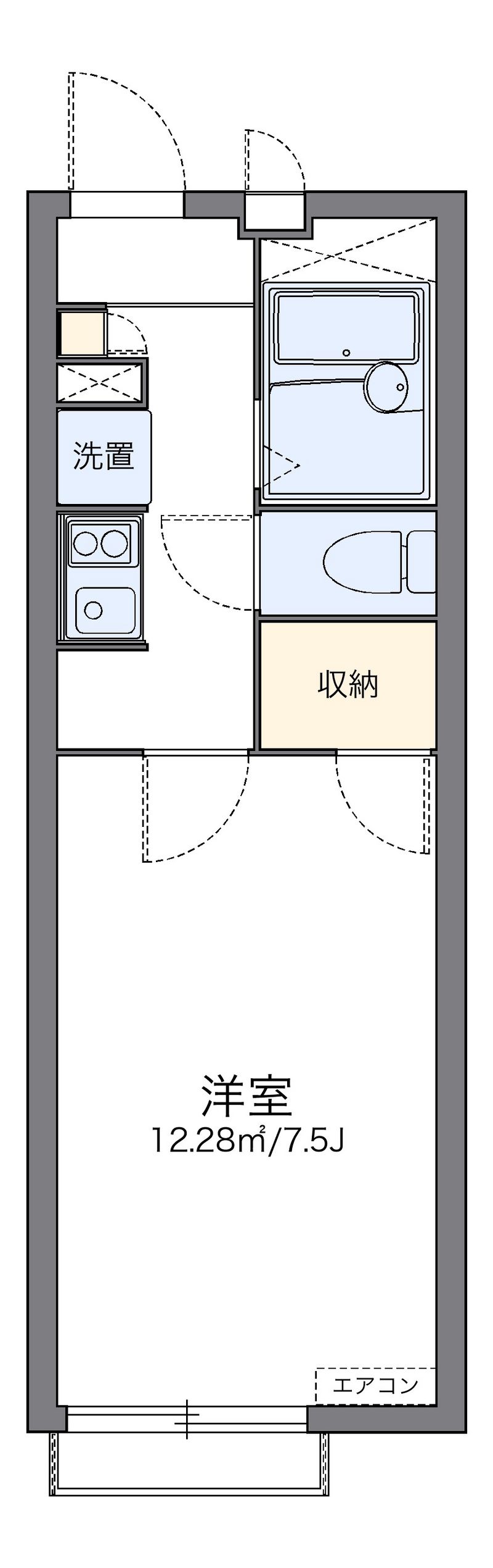 レオパレスエスエス 間取図