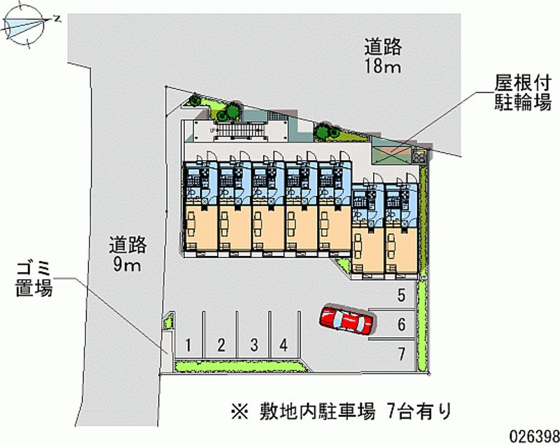 レオパレスメローネⅥ 月極駐車場