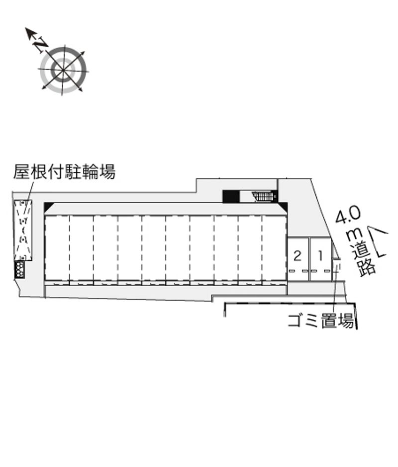 レオパレス寺台ロフト 配置図