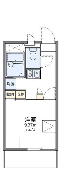 レオパレスグリーンリーブズ 間取り図