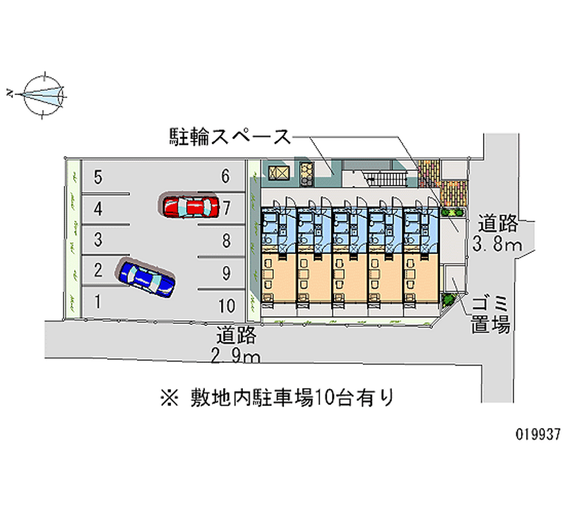 レオパレス本町 区画図