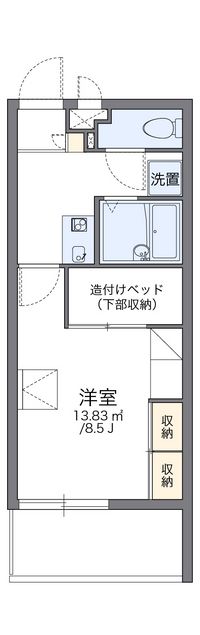 レオパレス金城 間取り図