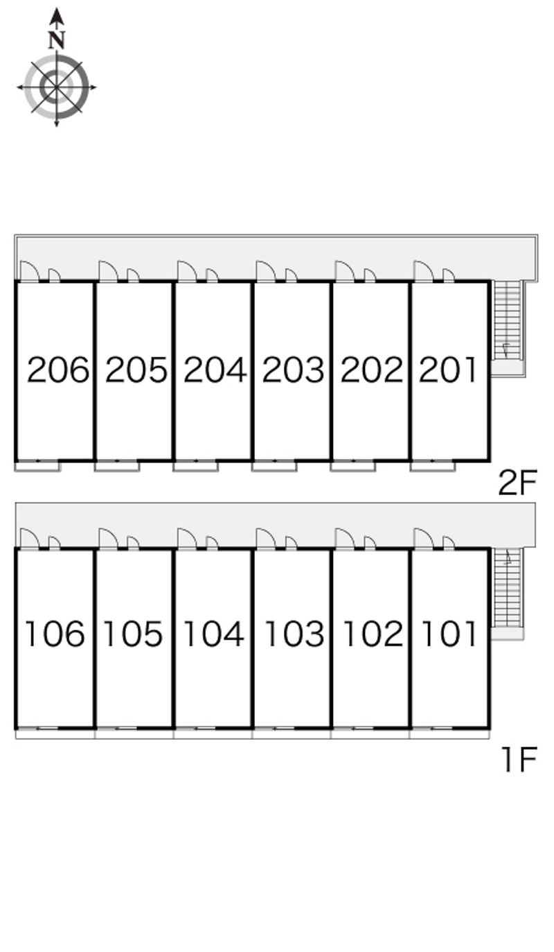 レオパレスヴィラージュＣ 間取配置図