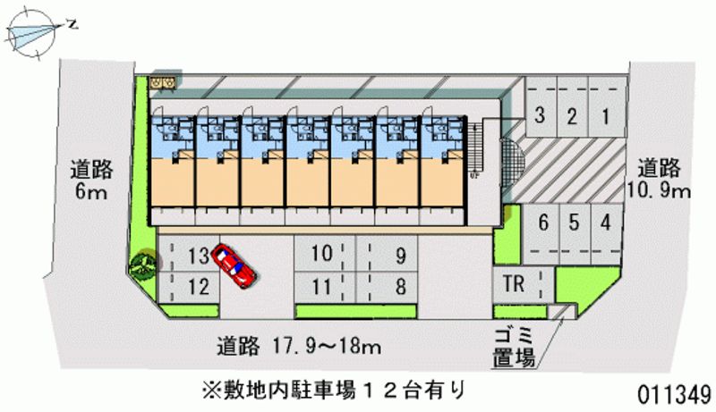 レオパレスライトハウス 月極駐車場