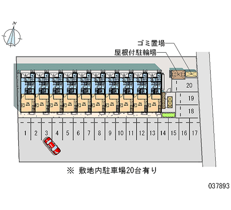 レオパレスヴァンキャトル 月極駐車場