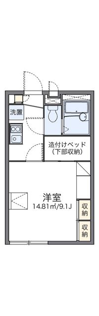 レオパレス西京 間取り図