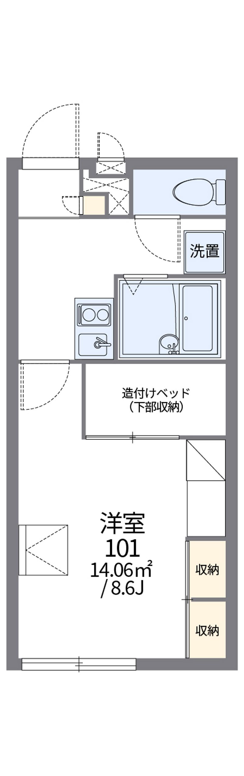 レオパレス由宇 間取図
