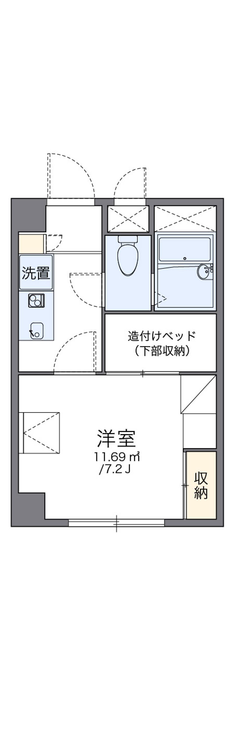 レオパレス御代の台 間取図