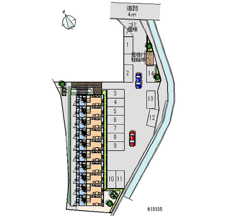 18135 Monthly parking lot