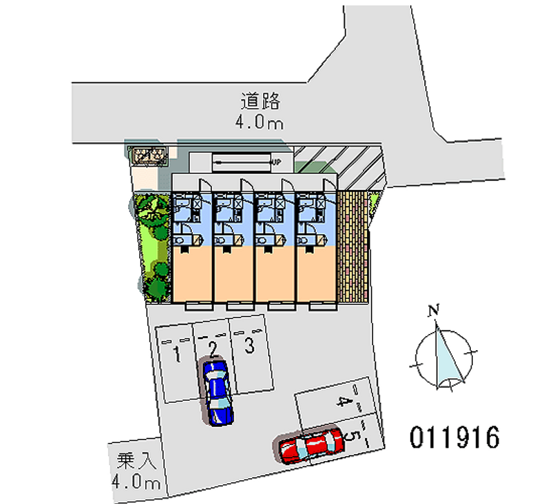 レオパレス花月 月極駐車場