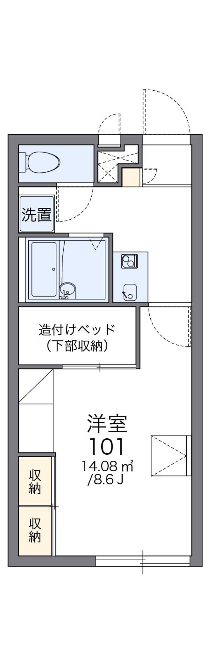 レオパレスソレーユ 間取図
