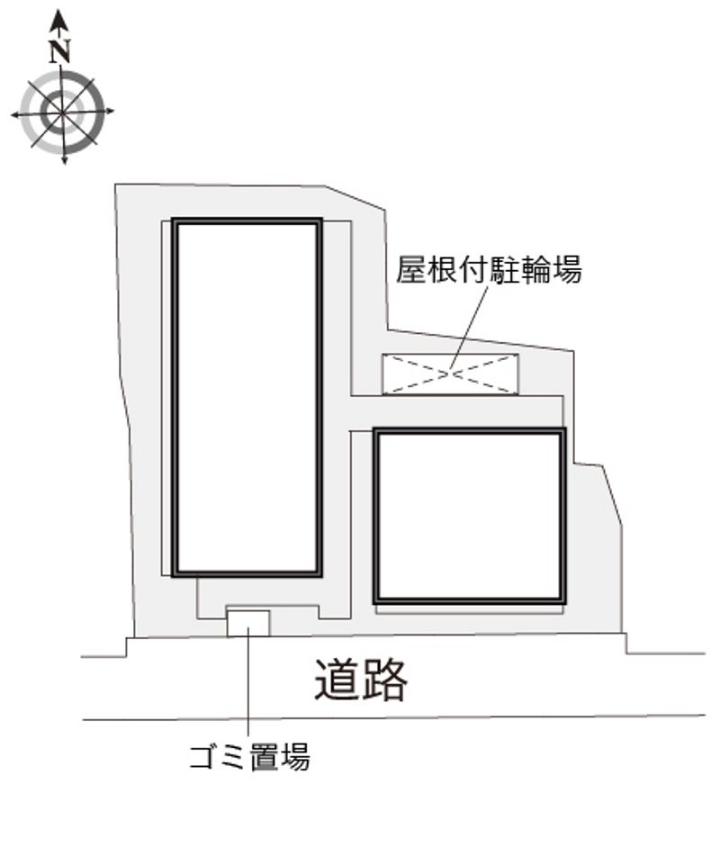 レオパレスソレイユ野里Ⅱ 配置図