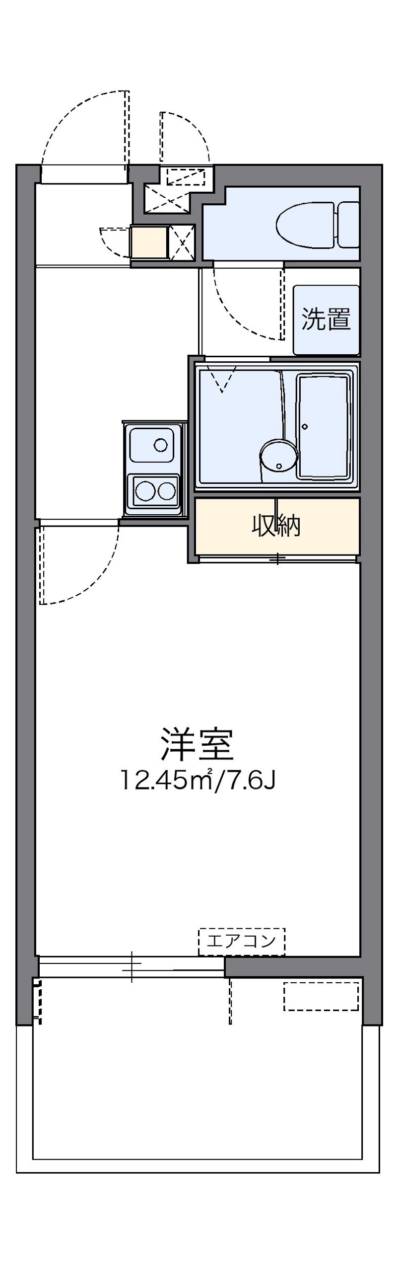 レオパレス国場ヒルズ 間取図