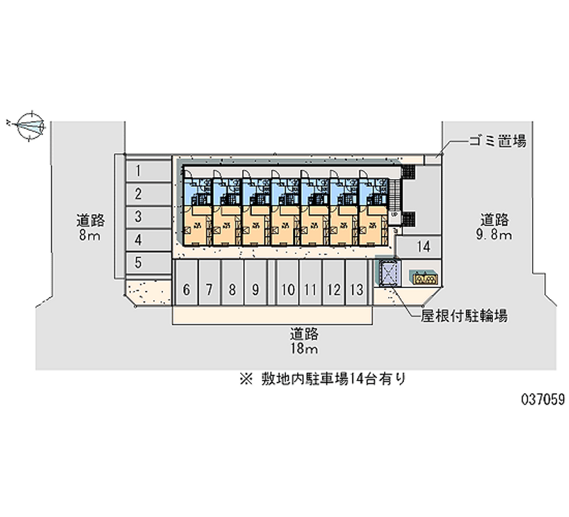 レオパレスエスポアール１６１ 月極駐車場