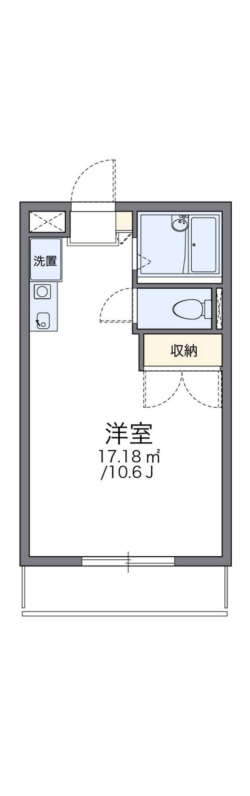 レオパレス新田 間取図