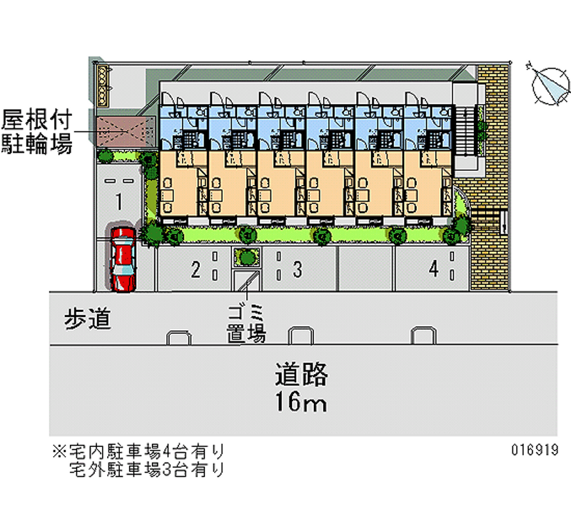 レオパレスＭＯＮＥ 月極駐車場