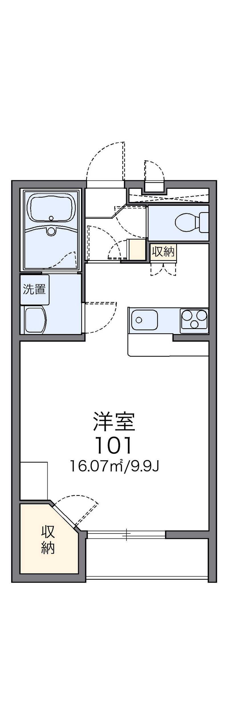 レオパレスグランシャリオ一宮 間取図