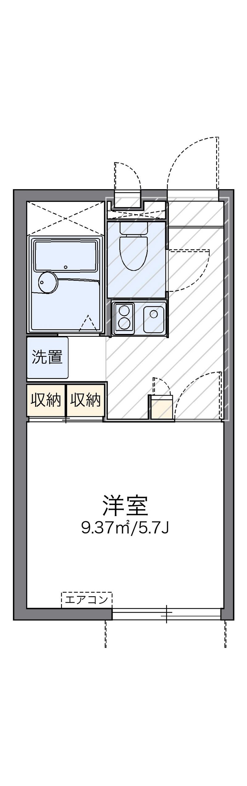 レオパレスエスペランスⅡ 間取図