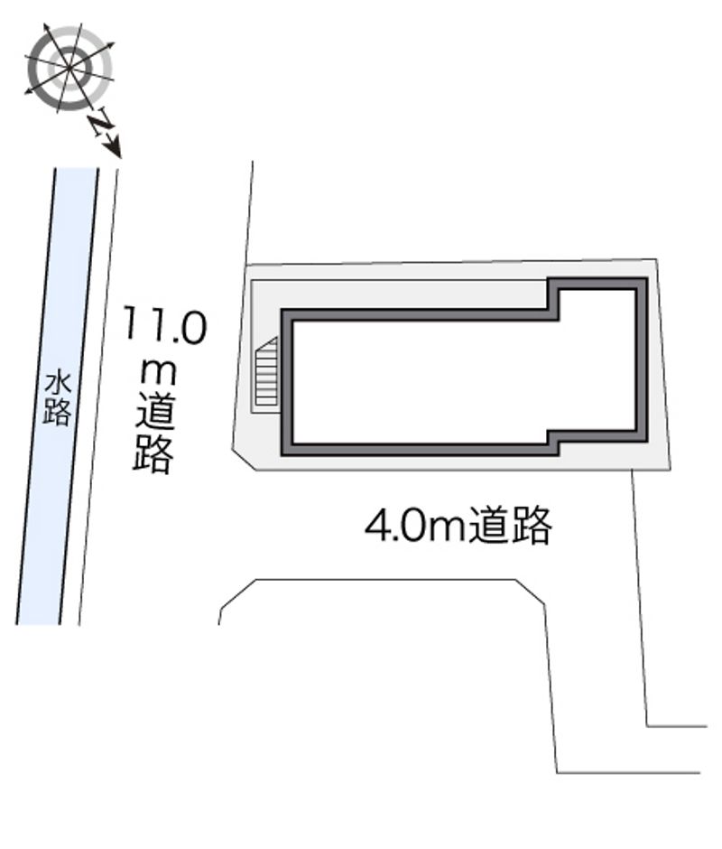 レオパレスフォーブル三茶 配置図