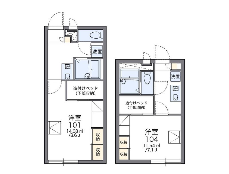 レオパレス華 間取図