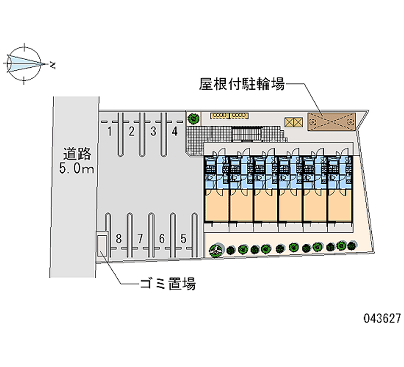 43627 bãi đậu xe hàng tháng