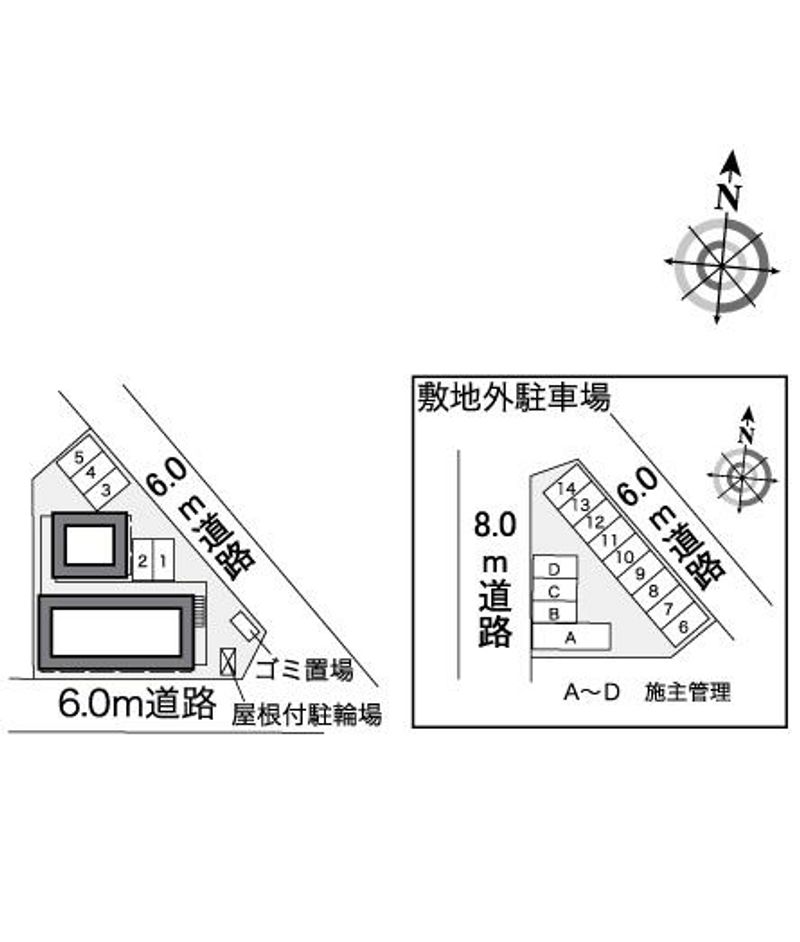 レオパレスヴェルコメン清洲 駐車場