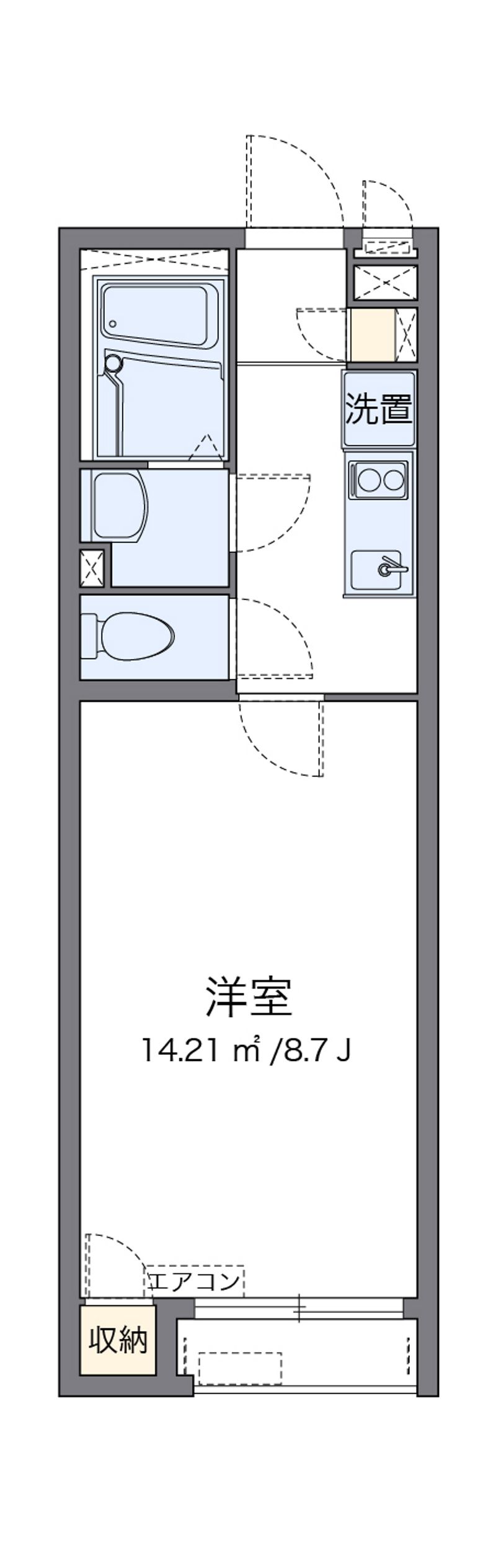 クレイノ優 間取図