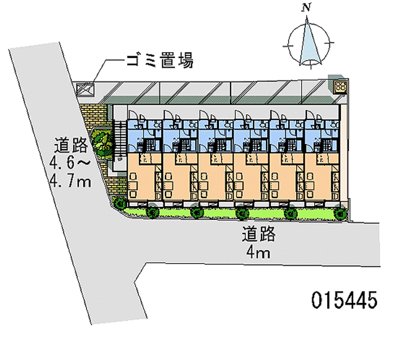 レオパレス春日 区画図