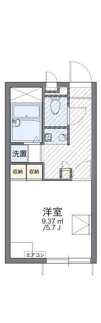 レオパレスピースフル 間取り図