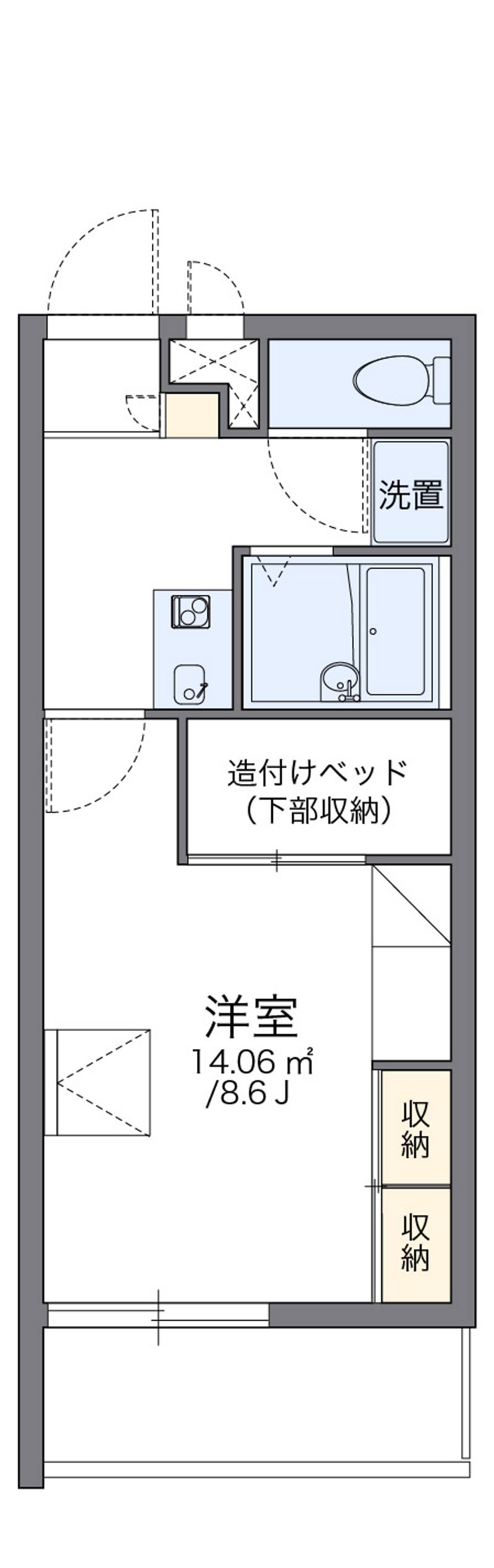 レオパレスＣｈａｍｂｒｅ　Ｓ 間取図