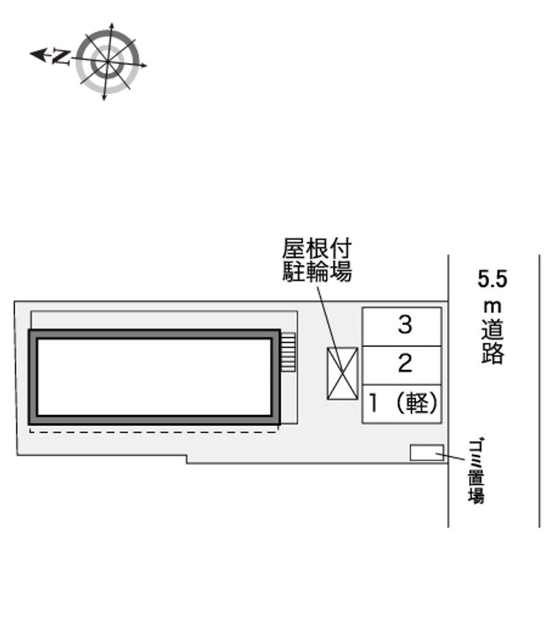 レオパレス鶴田 配置図