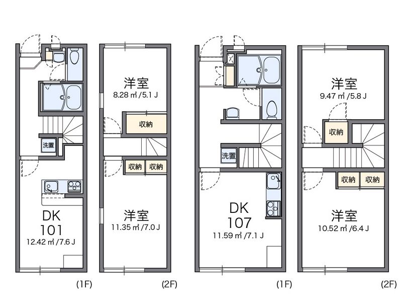 レオパレス辺屋新田 間取図