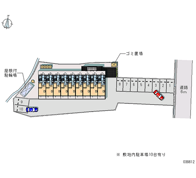 レオパレス隼Ⅲ 区画図