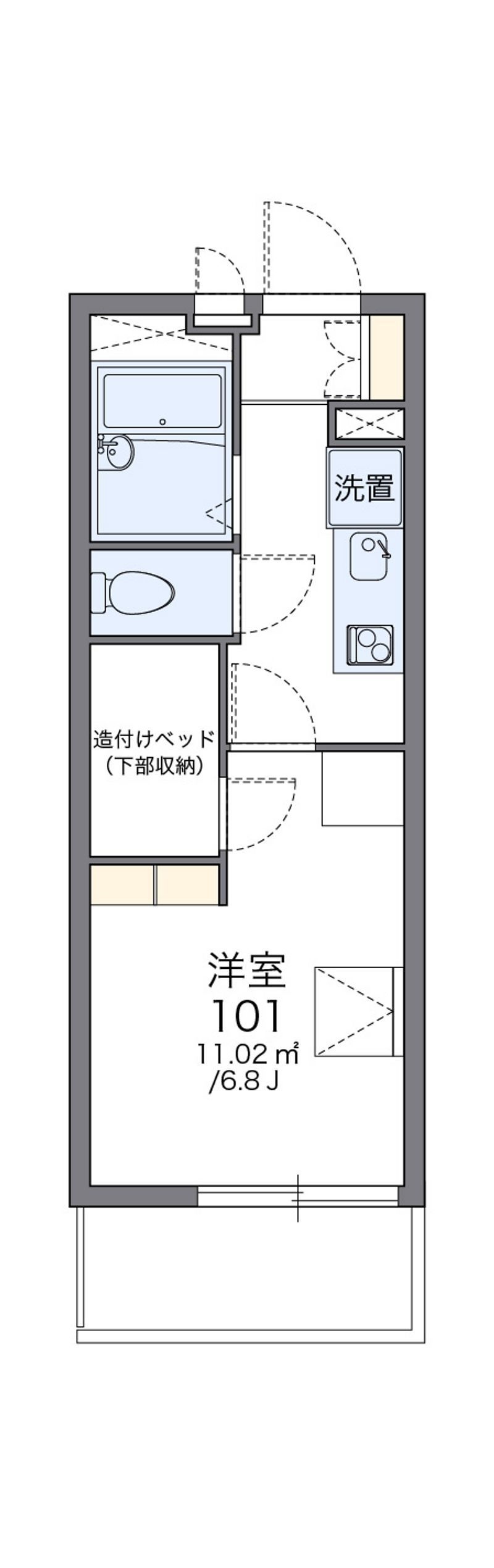 レオパレス北岡公園前 間取図