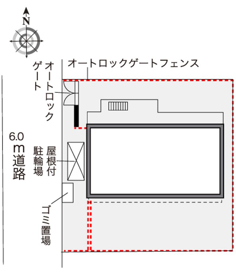 レオパレス北綾瀬 配置図