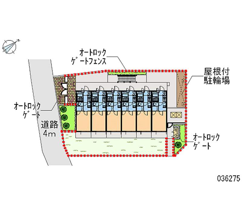 レオパレスリバーヴィレッジＡ 区画図