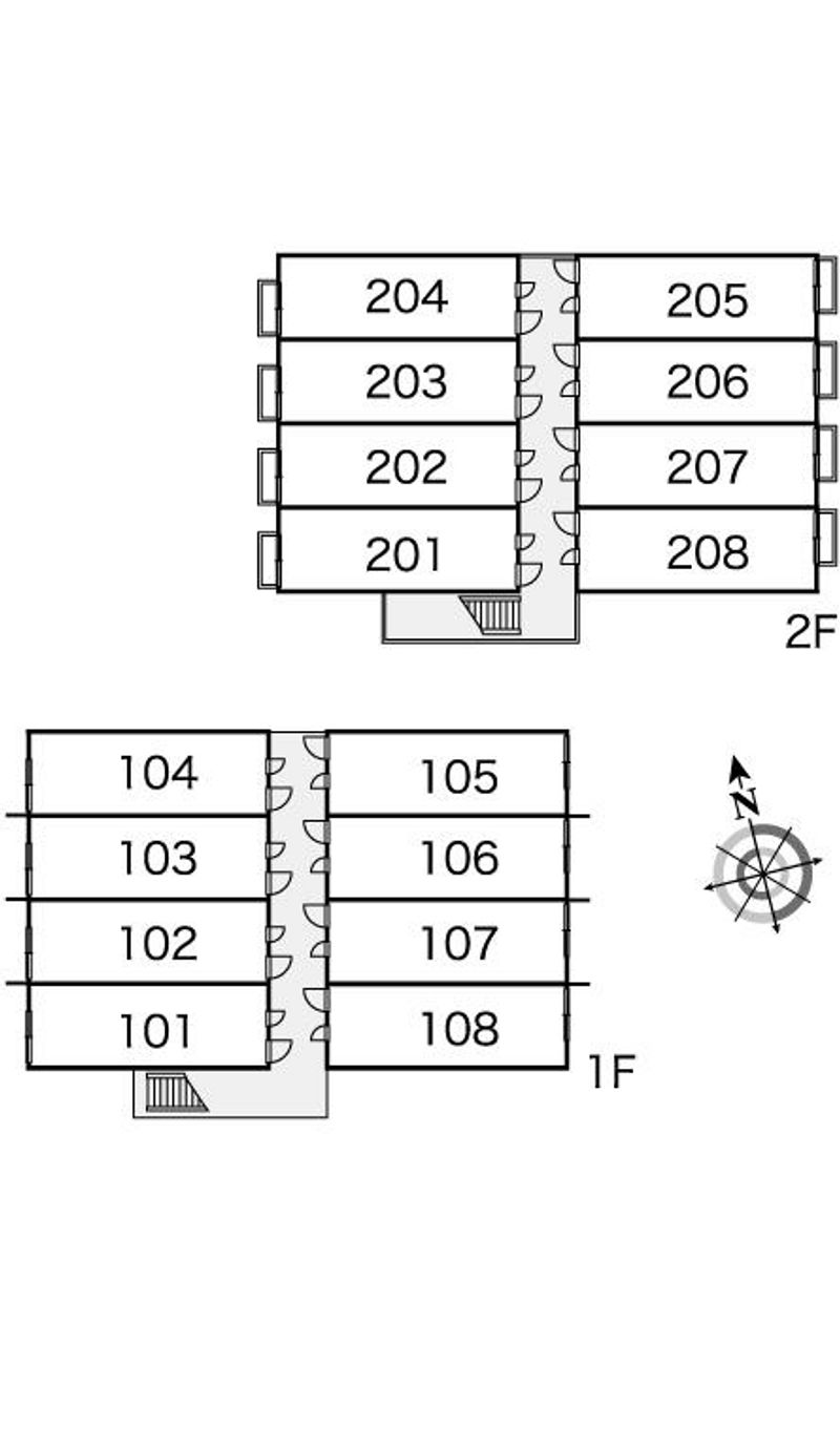 レオパレスハッピネス　Ｙ 間取り配置図