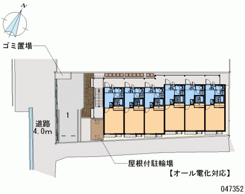 レオパレスエムエイチ　コート 区画図