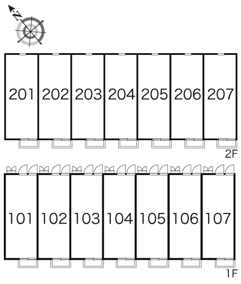 レオパレスベルデハイム 間取り配置図