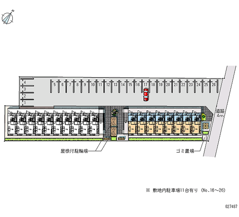 27487 bãi đậu xe hàng tháng