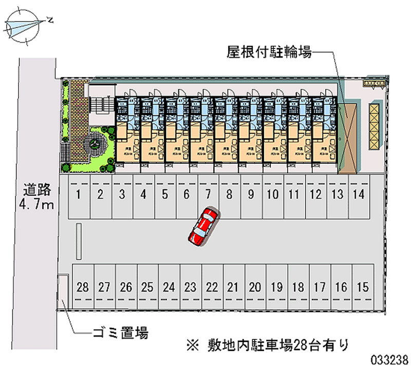 レオパレスＬＡＶＩＴＡ 月極駐車場