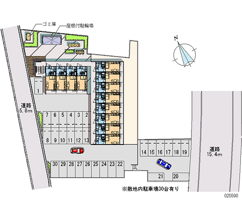 25590 Monthly parking lot