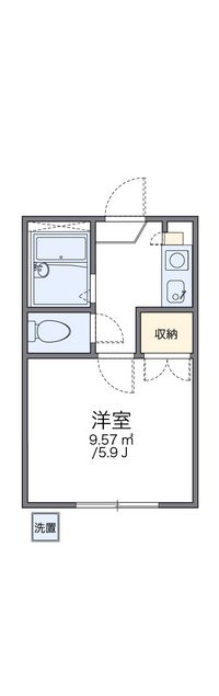 レオパレス中野第６ 間取り図