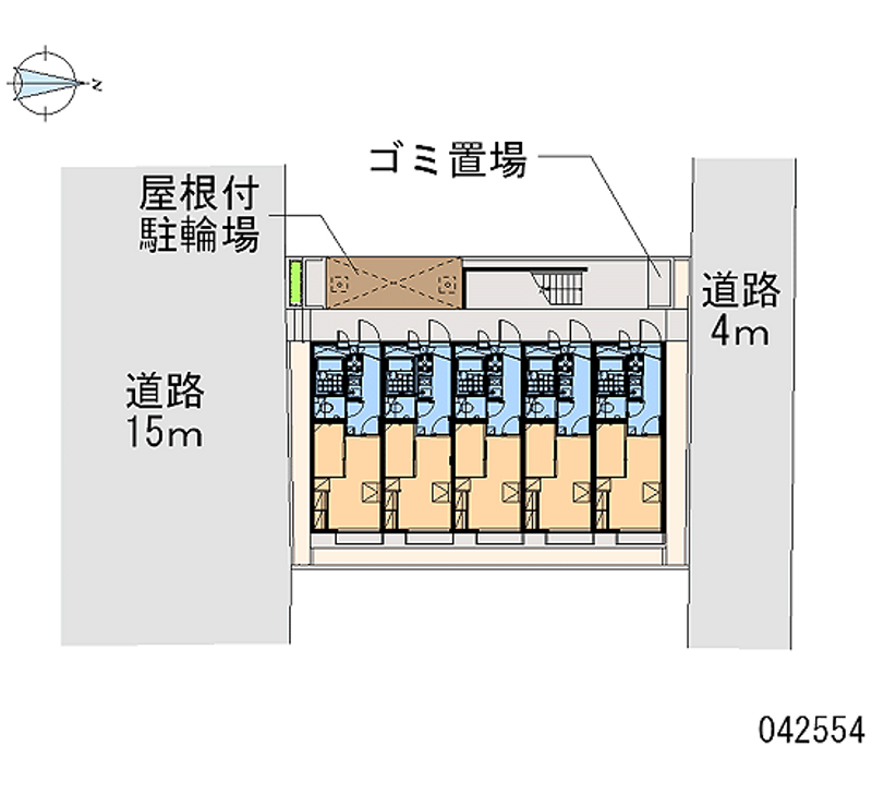 レオパレス二条駅前 区画図