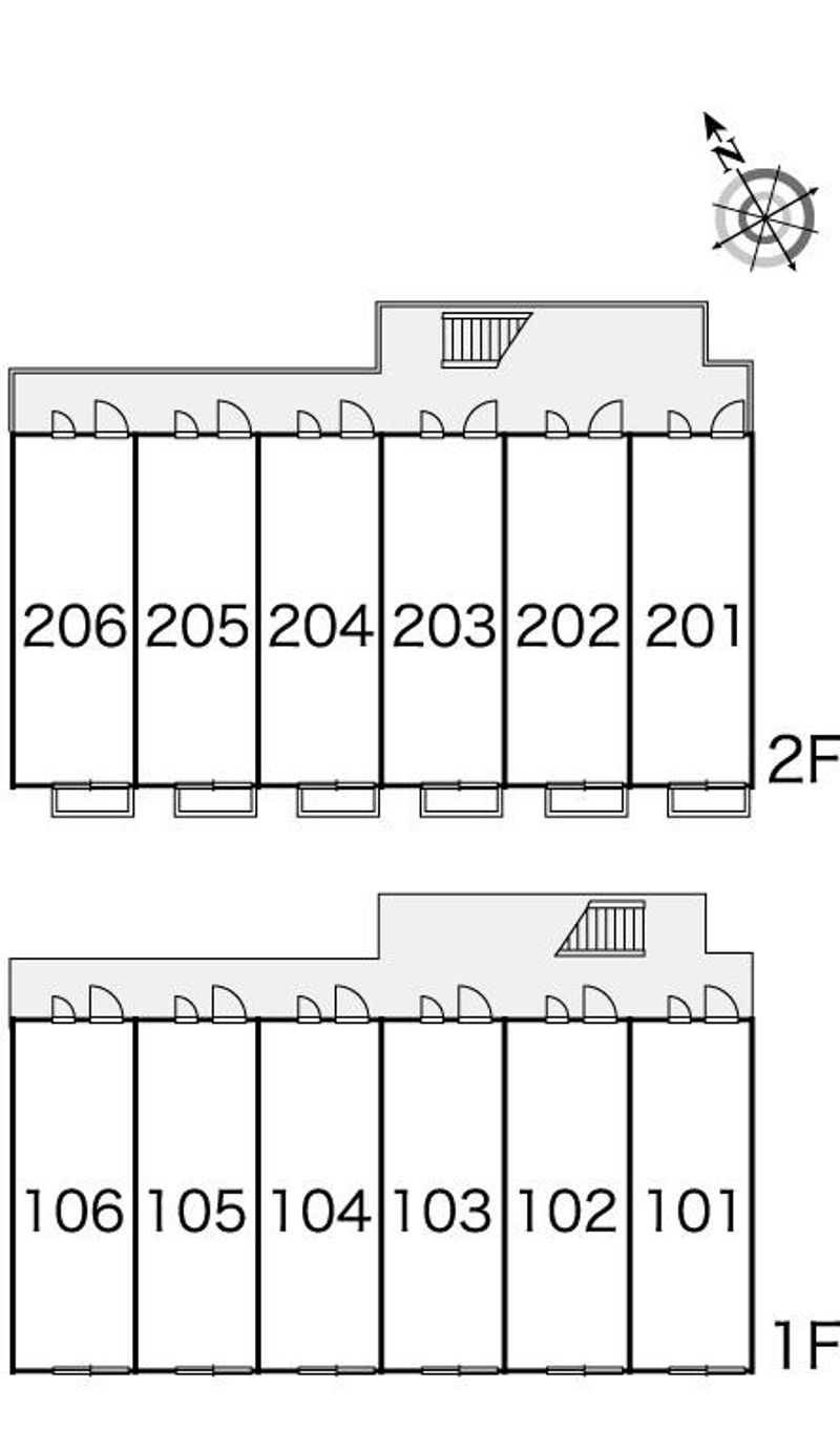 レオパレス竹林 間取り配置図